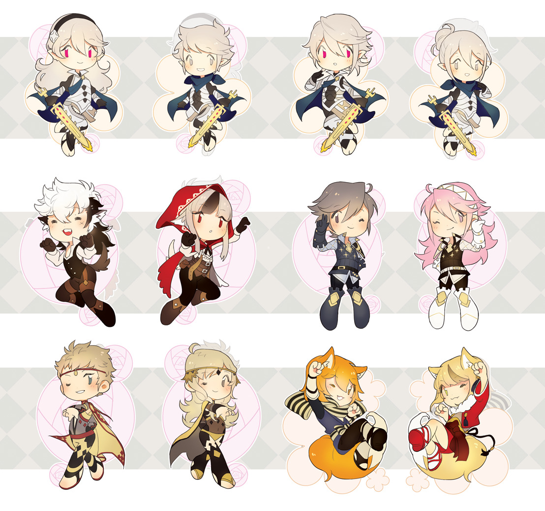 homebiscuitskillet:  Here’s ALL of the Fire Emblem Fates charms I’ve done so