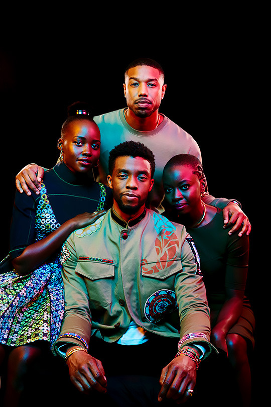 danaigurirasource:  Danai Gurira and the cast of Black Panther photographed by Brinson