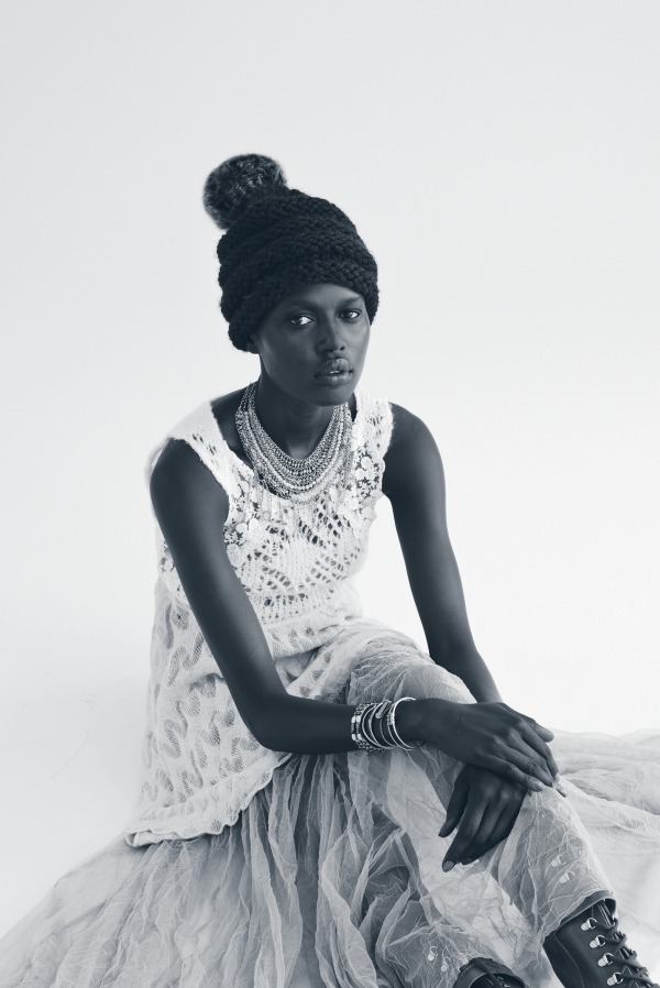the-black-beauty:  allbeautifulblackgirls:  Ajak Deng  Follow here for more Black