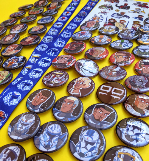 Just restocked my Clone Wars buttons! I’m leaving my etsy store linked in the replies because 