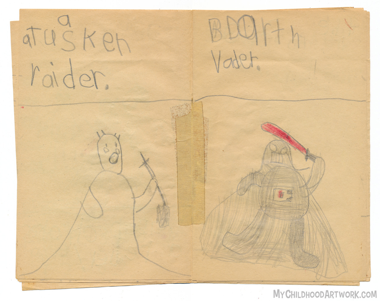Age 6, 1977
Star Wars
A Tusken Raider.
Darth Vader.