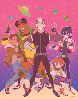 icksi:  ahh i thought i’d share an update on my voltron print since this is what i’m going with for printing ^^ it’s much more calm on the eyes i think~ 