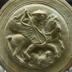 lionofchaeronea:Bellerophon, astride Pegasus,