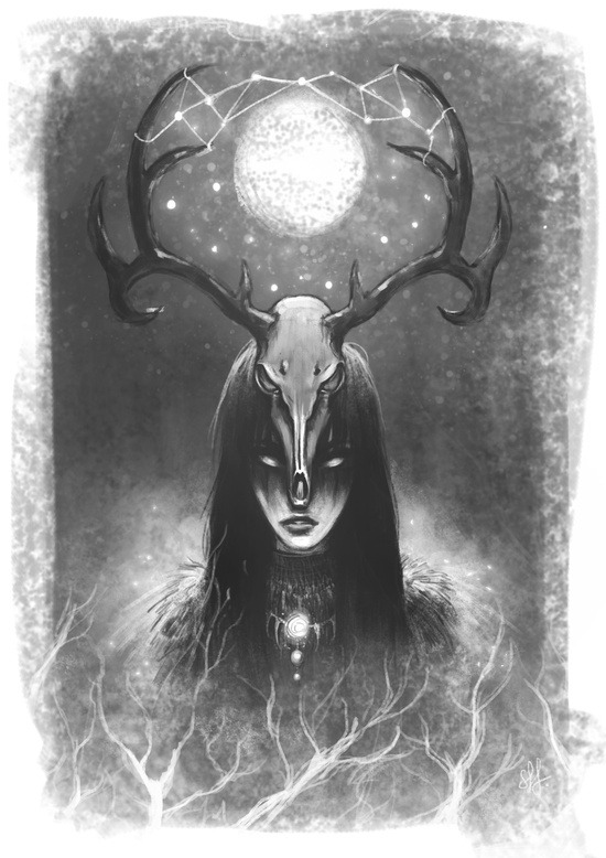 ancientdelirium:  (via Connected Art Print by Sammy Hancock | Society6) 