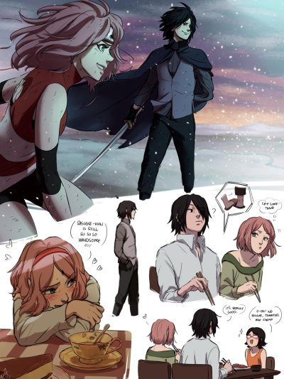 natalia64go:SasuSaku in Sasuke Retsuden 🖤Art by: Twitter.com/ceejss/status/1166140801979564032