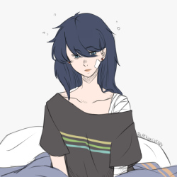 blackxxcherry:  Older Marinette waking up