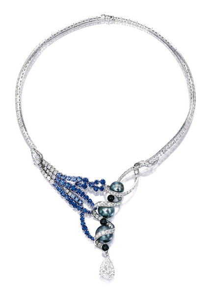 Diamonds in the Library — Cultured Pearl, Sapphire, Diamond and Onyx...