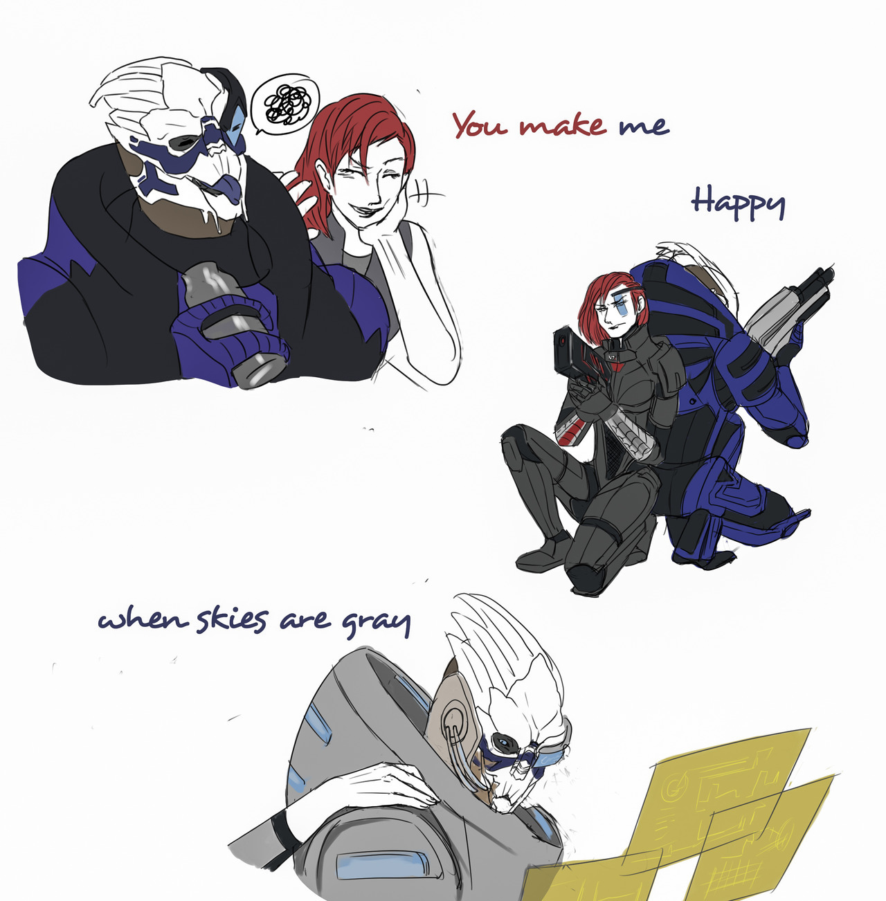 dangoblr: There’s no Shepard without VakarianYOU and me, we’re getting on the