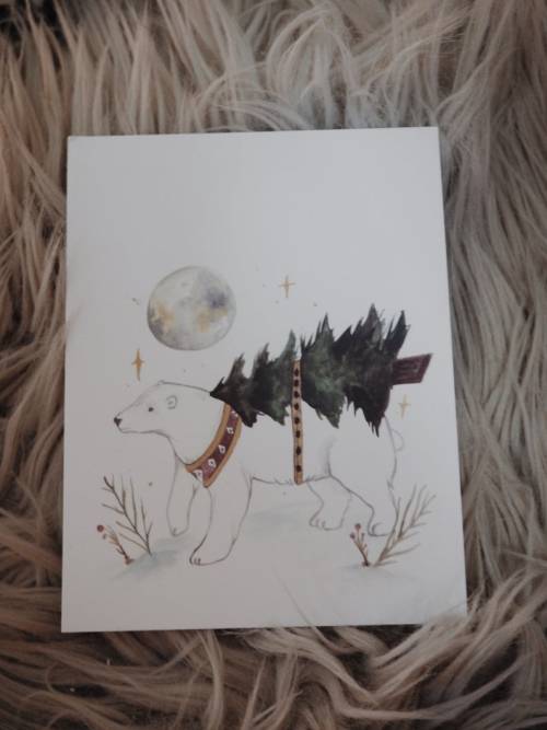 5.5x 4 postcard/greeting card one sided holiday cards! Your purchase includes 7 magical winter illus