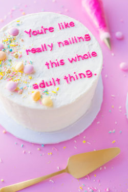 Sweetoothgirl:diy Compliment Cakes (+ How To Write On Cakes!)