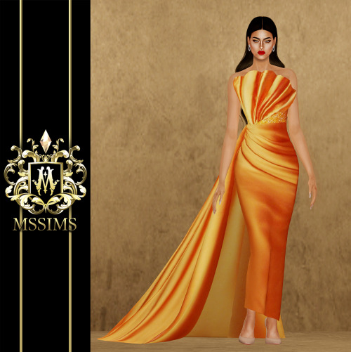 HAMDA AL FAHIM SPRING/SUMMER 2019 COLLECTION GOWN FOR THE SIMS 4ACCESS TO EXCLUSIVE CC ON MSSIMS4 PA