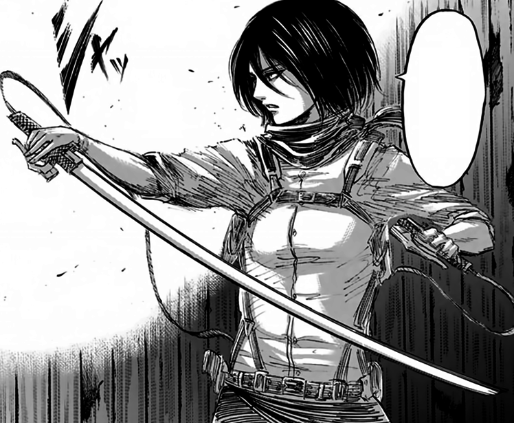 The KOEI TECMO Shingeki no Kyojin Playstation game’s version of the memorable Mikasa