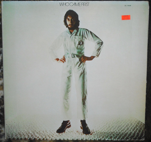 vinylrescue:  Pete Townshend - Who Came First.    I picked this up at a yard sale last weekend.  A frail-looking man had a few hundred LPs in his front yard.  They were priced at ũ.00 each except for JImi Hendrix’s Are You Experienced (ฟ) and