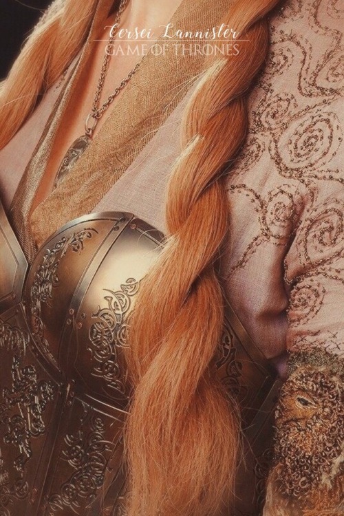 daen-erys:CHARACTER POSTERS 8/? Cersei Lannister (Game of thrones) “I am a lioness. I will not cring