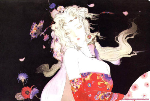 Inspirational Japanese artist Yoshitaka Amano (天野 喜孝, 1952- ), best known for his commissioned illus