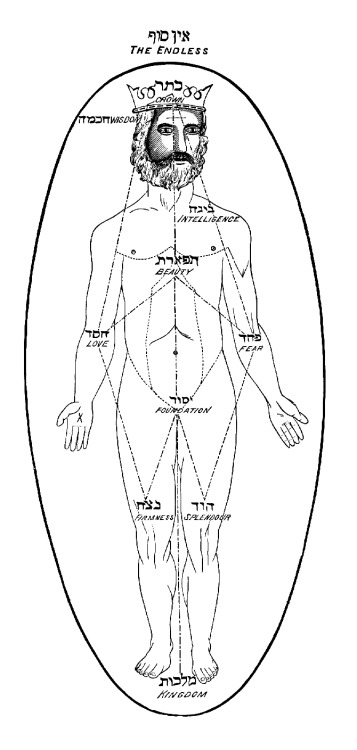 Isaac Myerm, Diagram of Adam Kadmon, The Kabbalah, 1888