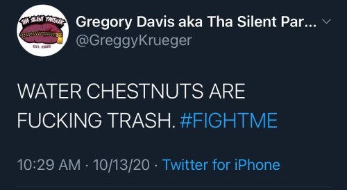 Someone had to say it… #waterchestnuts are #trash!! #fightme
https://www.instagram.com/p/CGSg-zUgSqN/?igshid=ta2n0od7wjes