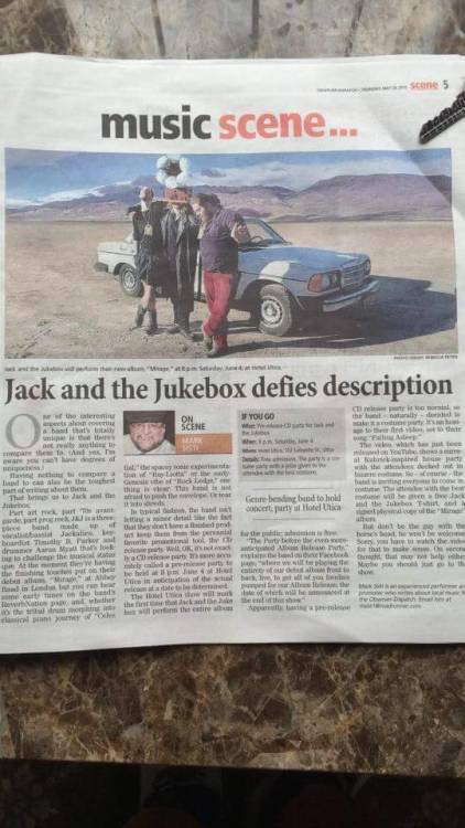 Look who’s photo got in the paper!https://m.facebook.com/jackandthejukebox/Mine did