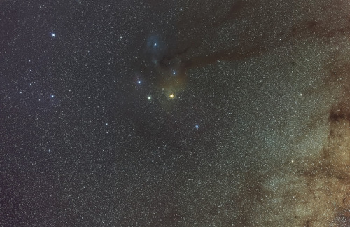 Antares &amp; Rho Ophiuchus by lrargerich on Flickr.