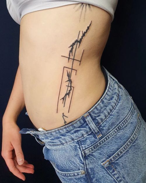 +++100% HANDPOKED ABSTRAMETRY WE ADDED TO AN EXISTING LINE I DID ON CLARA A WHILE AGO +++ BERLIN BOO