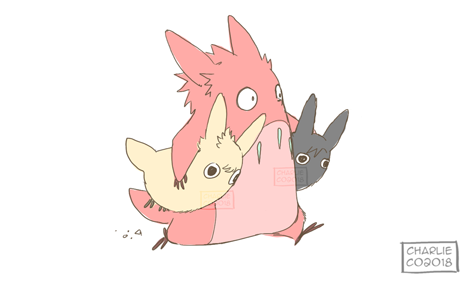 chachacharlieco:  Mini Trio Totoros.Destiny | SeaSalt | WayFinderBONUS:  Lost Trio