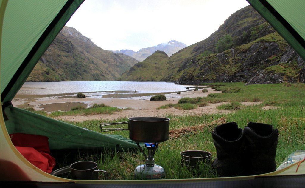 viewfromthetent:  Lochan nam Breac wildcamp (by OutdoorMonkey) All kinds of perfect….