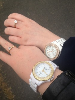 Mine and Chloe’s best friend rings,aw