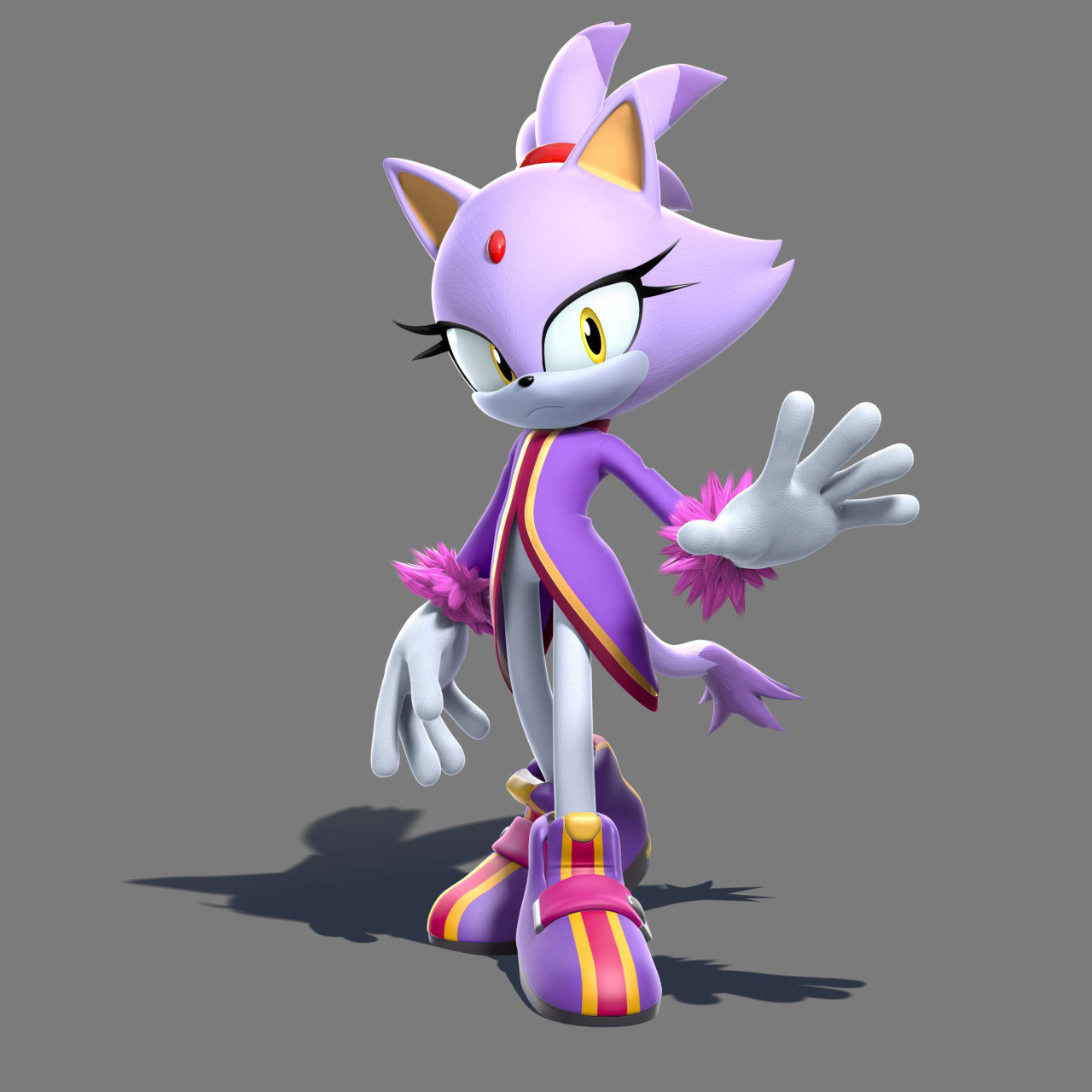 delaynez:  Amy Rose, Blaze the Cat, Rouge the Bat, and Sticks the Badger in Mario