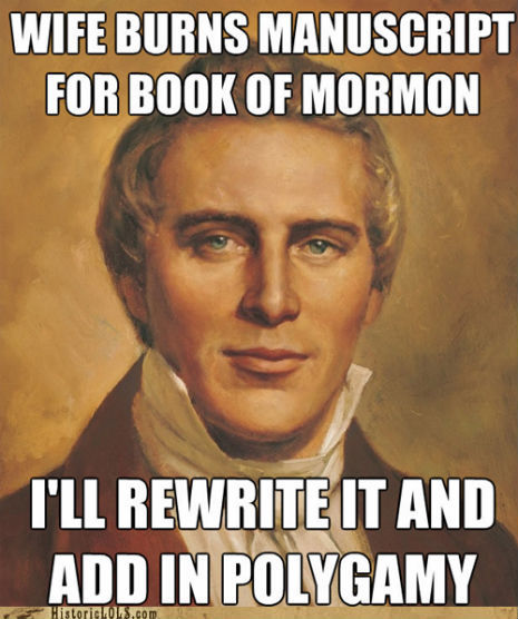 ExMormon Meme Apron Book of Mormon Cartoons Mormon Toons Meme Apron