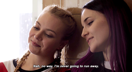 izzienewton:  I’m not going to run away. I know that I want to be with you, and