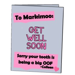 markiplitessepticeyes:  GET WELL SOON MARKHope ya feel better soon Mark! Thank you to the mods for coming up with idea!Credit for the card template goes to @cheekabeeeka!