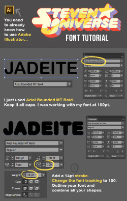 bebopbop:  Made a font tutorial ^_^ I’m sure the actual title font is out there, but here’s just the way I did it. 