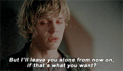 thedailylovejournal:   Find someone who loves you like Tate loved Violet  — Evan Peters  