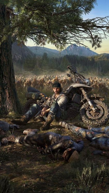 Biker, Days Gone, video game, zombies&rsquo; attack, 1080x1920 wallpaper @wallpapersmug : https://if