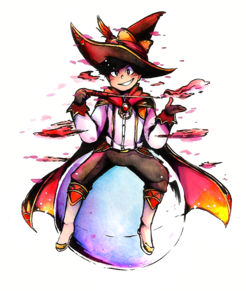 nikkotiartsy: A good boy; A magical boy. A good magical boy who’s outfit I messed up horribly 