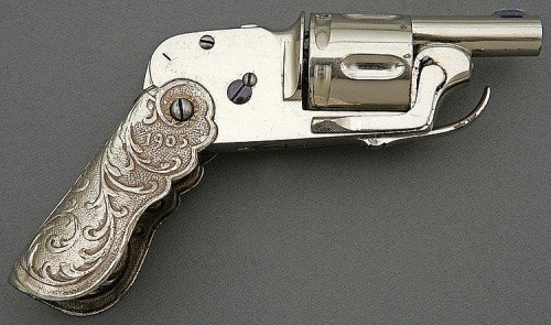 French LeNovo Model 1905 folding revolver.from Amoskeag Auctions