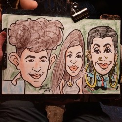Caricatures At Dairy Delight!  12&Amp;Quot;X18&Amp;Quot; Ink And Artstix On Paper
