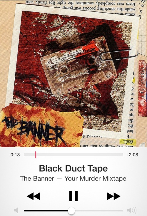 Black Duct Tape by The Banner (ft Frank Iero) 2003 iTunes https://itunes.apple.com/us/album/your-mur