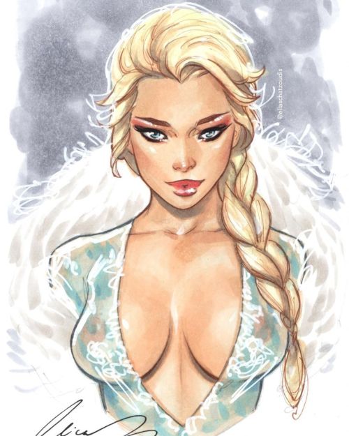 eliaschatzoudis: #letitgo #queenelsa #sketch #eliaschatzoudis #copicmarkers #paper #markers 