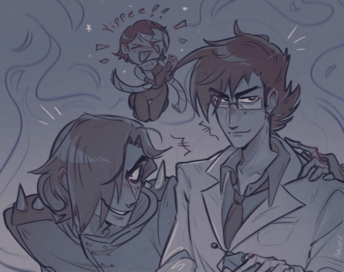 Emo Boy And A Goose And Knives