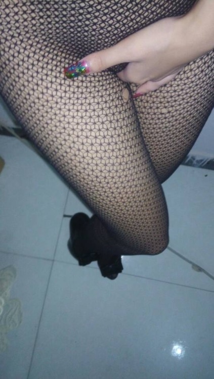 I asked for stockings and she sent me these. I so want to see this girl naked. Help me and the rest of the pervs get her naked by signing up for a membership on my website.