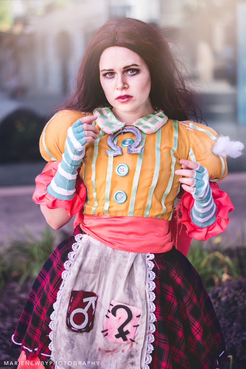 “You have used me and abused me, but you will not destroy me.”My Misstitched cosplay from Alice: Mad