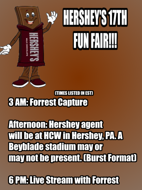 hersheychocolateworld: Here is our rough outline for the 17th, but it is subject to change. If you c