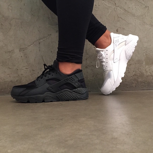 triple white huarache womens