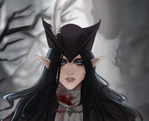 therouanne-ragnerock:Gift for @demiostheexecutionerHer FFXIV character BloodBorne style
