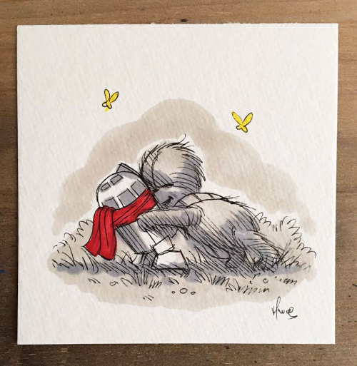 bbcwonderland:pr1nceshawn:Star Wars Characters Reimagined As Winnie The Pooh And Friends by James Ha