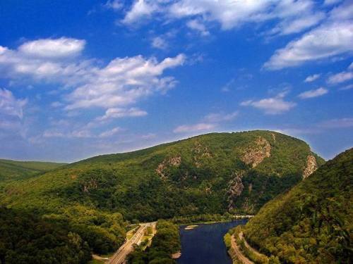 The Delaware Water GapWater gaps are a name for the geomorphological result of a river cutting throu