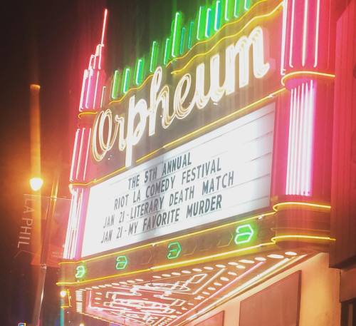 Let&rsquo;s do this! @myfavoritemurder (at THE ORPHEUM THEATRE)
