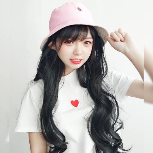 Sweet Long Curly Wig Hair Bucket Hat starts at $31.90 ✨✨This is so cute! Catch my eye right away❤️