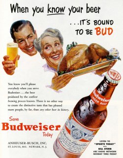 goshyesvintageads:  Anheuser-Busch Co, 1959